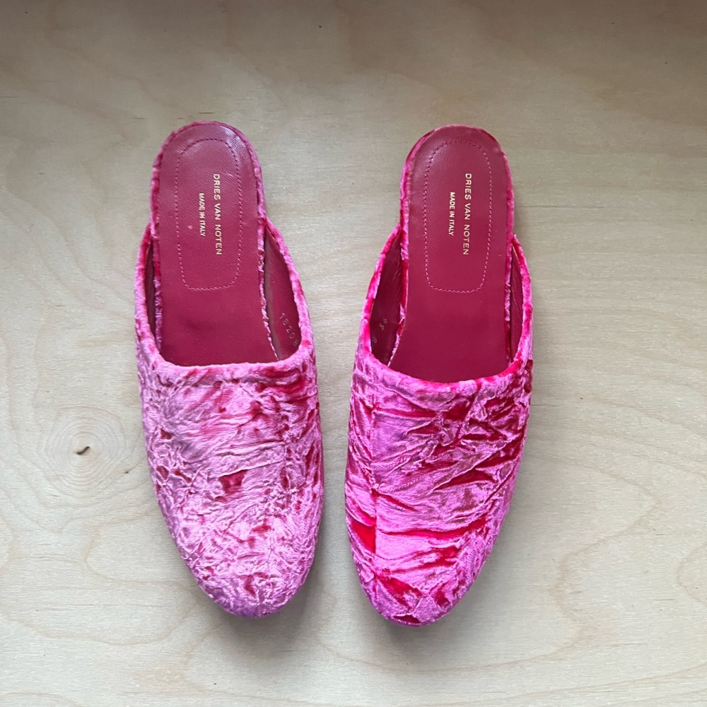 Dries van noten velvet mules ⚡️MOVING SALE ⚡️